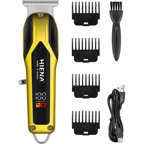 Professional Cordless Hair Trimmer for Men, T-Blade Zero Gapped Hair Clipper, Barber Clipper, Mens Beard Trimmer, Edgers, Fade