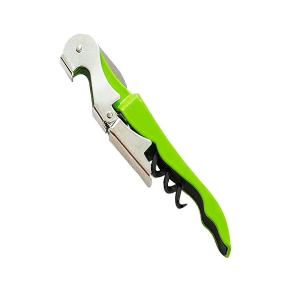 Professional Corkscrew Wine Opener, Manual Wine Key and Cap Bottle Opener for Bartenders, Waiters and Sommeliers
