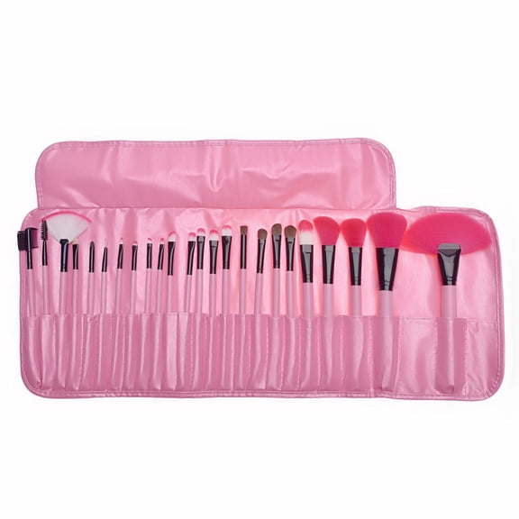 Professional Cosmetic Makeup Brush Set, 24pcs Ultra-Soft Bristles For Smooth Application And Complete Eye Makeup, Comes With Eco-Friendly Makeup Case For Easy Carrying, Suitable