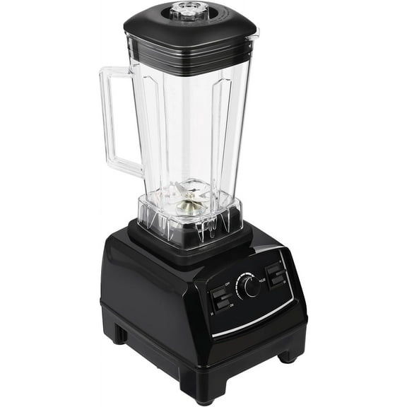 Professional Countertop Blender 2L, 2200W High Speed Smoothie Blender Mixer for Shakes and Smoothies, Home and Commercial Blender Smoothie Maker for Smoothies, Juices, Milkshakes, Ice Cream (Black)