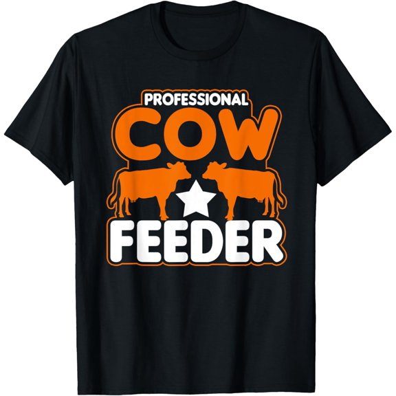 Professional Cow Feeder Graphic Ranch T-Shirt