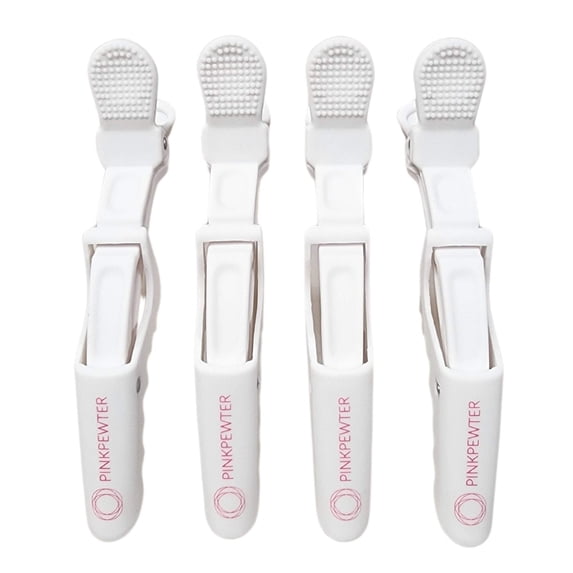 Professional Crocodile Grip No-Slip Sectioning Clips - 4pc