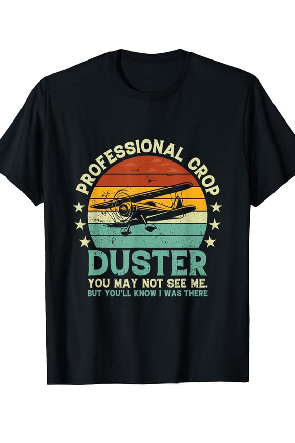 Professional Crop Duster Airplane Graphic Tee For Men