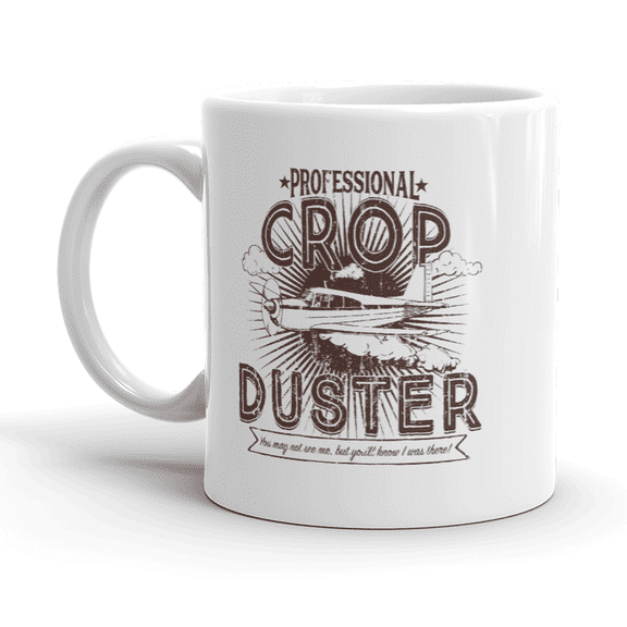 Professional Crop Duster Funny Fart Mug Rude Farting Coffee Cup - 11oz