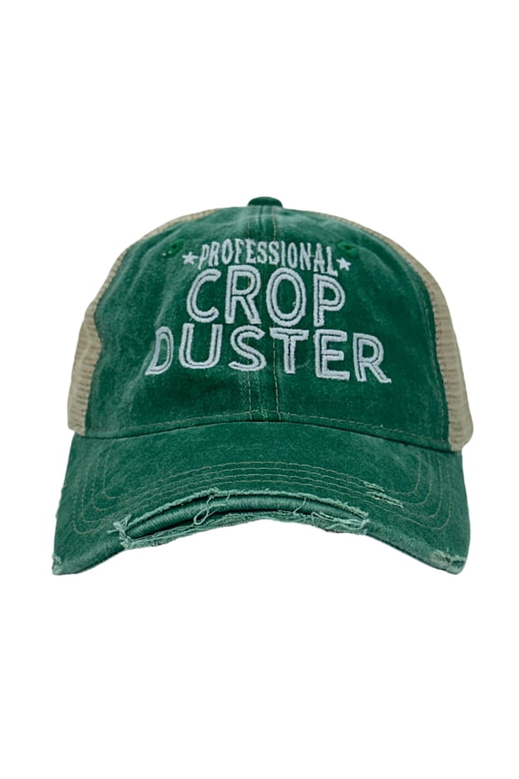 Professional Crop Duster Hat Funny Farting Novelty Trucker Cap