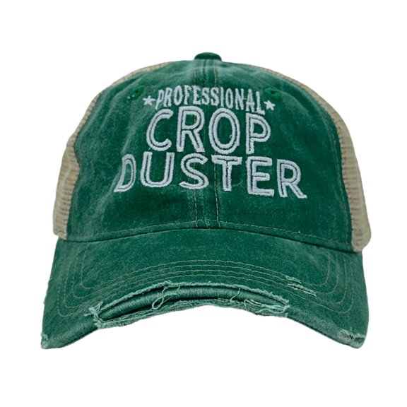 Professional Crop Duster Hat Funny Farting Novelty Trucker Cap
