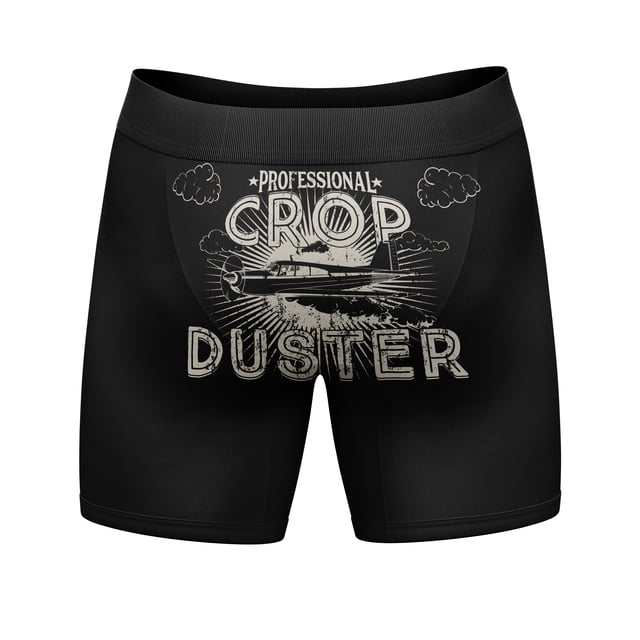 Professional Crop Duster Mens Boxers Funny Stinky Fart Bathroom Humor ...