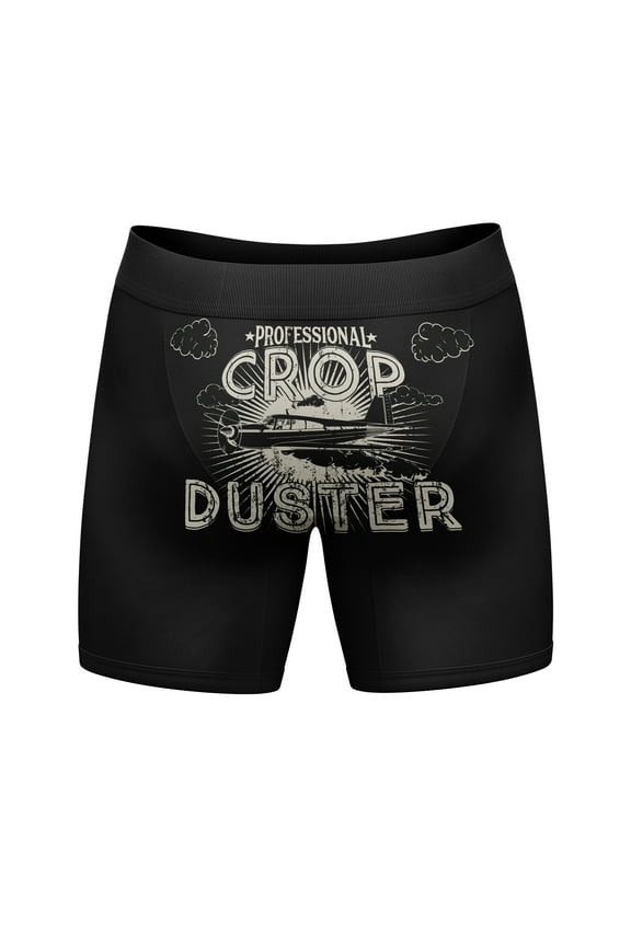 Professional Crop Duster Mens Boxers Funny Stinky Fart Bathroom Humor Hilarious Novelty Underwear