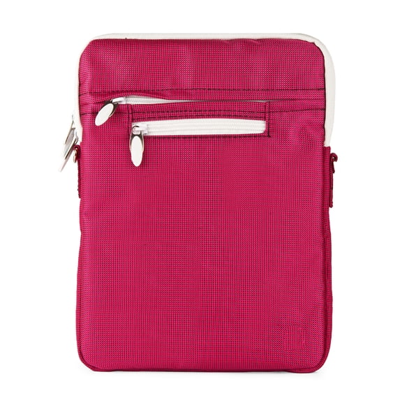 Professional Crossbody Sling Bag 10 inch Tablet Sleeve Case for iPad 9.7, iPad Air, Galaxy Tab S6 (Nylon Red)