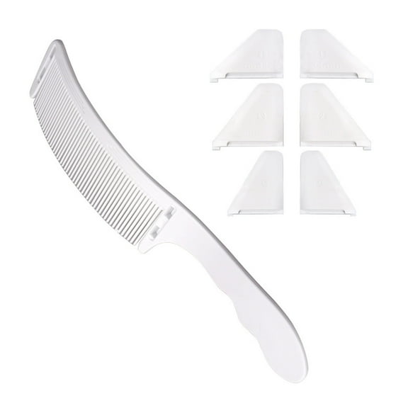 Professional Curved Shaver Hair Clippers Cutting Comb Barber Flat Top Comb Anti-static Salon Cutting Comb Hairdressing