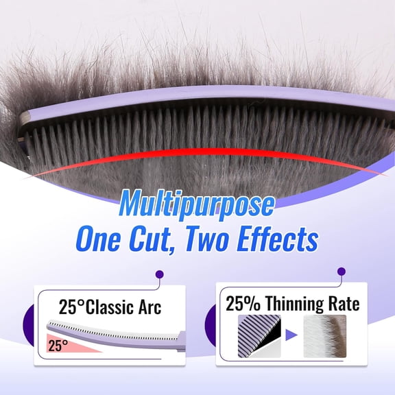 Professional Curved Thinning Shears Dog Grooming Scissors 7'' Macarone Series Curved Thinners for Grooming Dogs