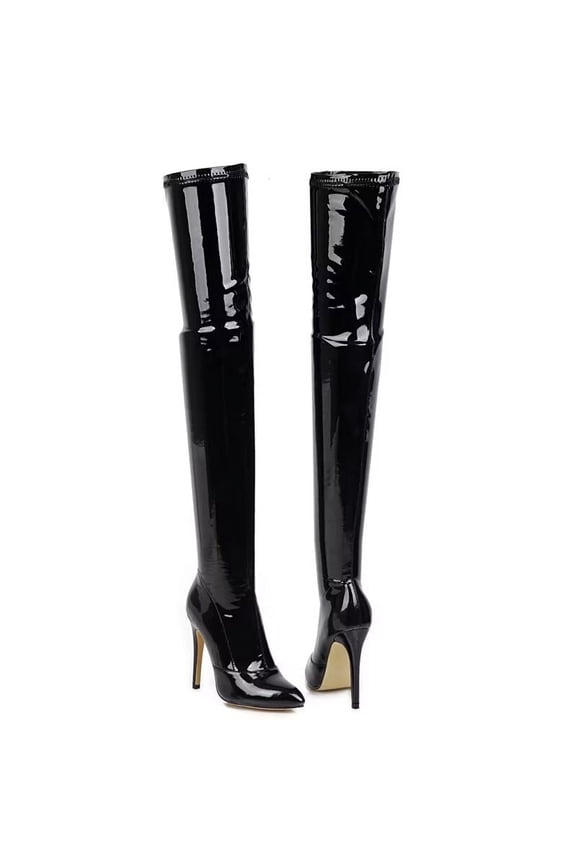 Professional Customized Women'S Stretch High-Heeled Over-The-Knee Boots, Stiletto Thigh Boots Szie 8