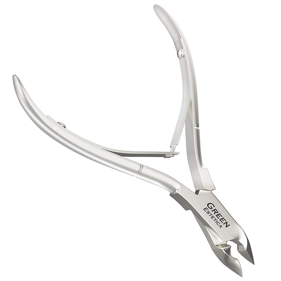 Professional Cuticle Trimmer Stainless Steel Cuticle Nipper with Sharp Blades - Double Spring Cutter Tool - Silver