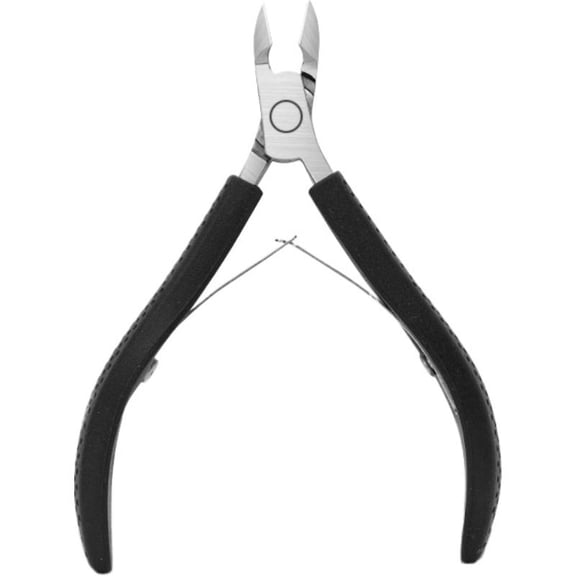 Professional Cuticle Trimmer kit, Super Sharp Dead Skin Clipper, Cuticle Trimmer with Cuticle Pusher and Cutter, Stainless Steel Nippers Tools for Fingernails and Toenails - Black