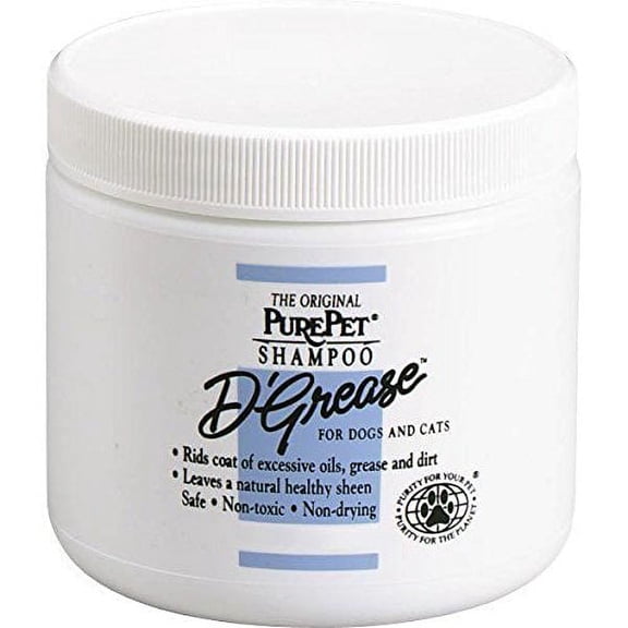 Professional D'Grease Dog & Cat Shampoo Deep Cleans All Coat Types Two Sizes