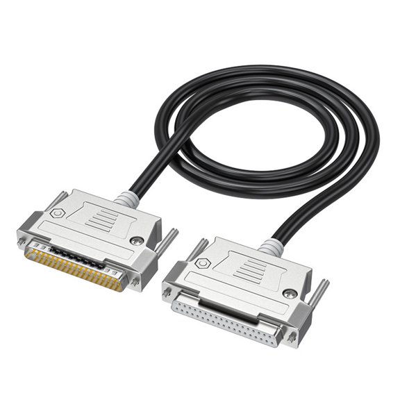 Professional DB37 Cable DB37 Male to Male Cable with Reinforced Net Tail, for Small Space Data Communication Cable