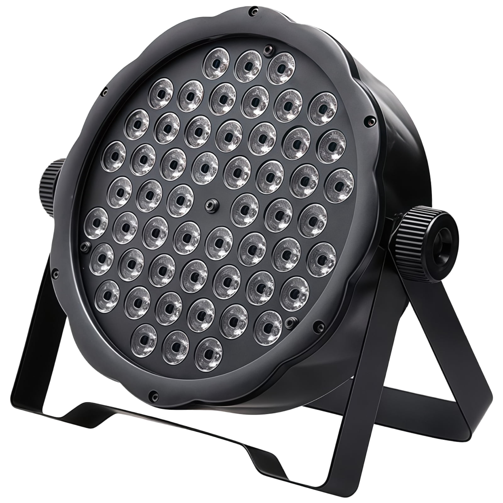 RGBW DMX PAR Can Light, 54 LED Stage Lighting with Sound Activation, Adjustable Brightness, for DJ, Band, Club, Party, Event, Black Steel Housing
