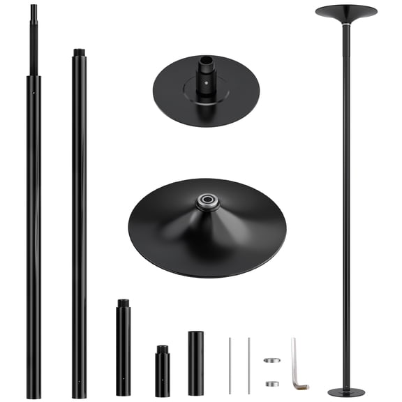 Professional Dancing Pole, 45mm Spinning & Static Dancing Pole Kit, Height Adjustable Fitness Pole for Home, Club, Gym, Party, Exercise