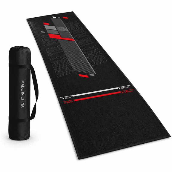 Professional Dart Mat, Non-Slip Carpet for Floor and Tip Protection, Black