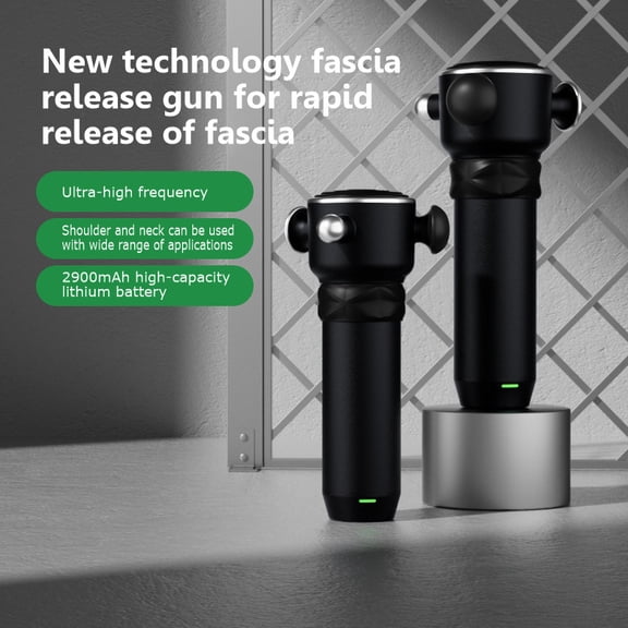 Professional Deep Tissue Percussion Massage Gun for Athletes, High-Frequency Muscle Recovery Tool with Quiet Brushless Motor, Cordless Fascia Release Device for Body Relaxation, Black