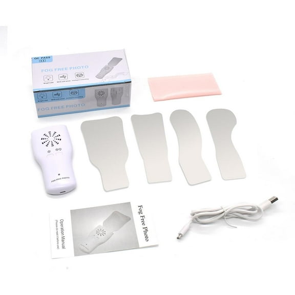 Professional Dental Oral Photography Mirror Kit - Anti-Fog LED Reflector for Intraoral Buccal Orthodontic Use, Stainless Steel, Smartphone DSLR Compatible