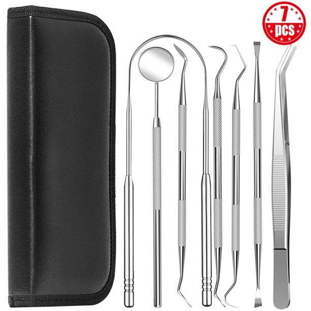 Professional Dental Tool Kit, Teeth Cleaning Oral Care Kit 7 Pack