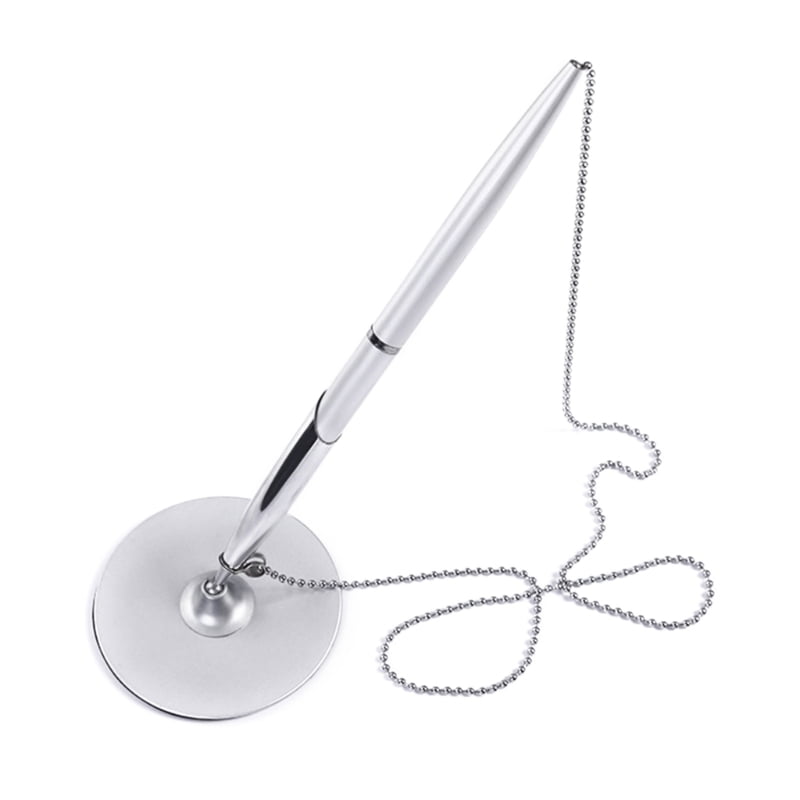 Professional Desk Pen with Chain Security Pen Holder for Commercial