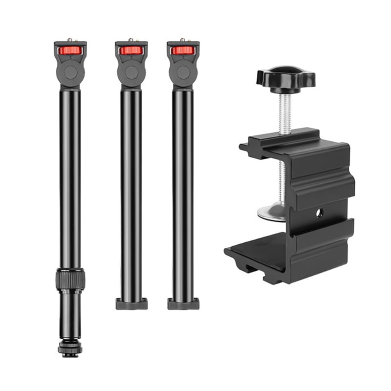 Professional Desktop Microphones Support with Full 360 Degree Swivels, Aluminum, Wide Clamp Ranges