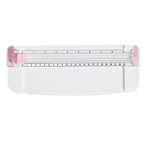 Professional Desktop Paper Trimmer Manual Craft Cutting Machine with Built-in Auxiliary Side Ruler for Laminated Cardstock Photos Scrapbooking Supplies