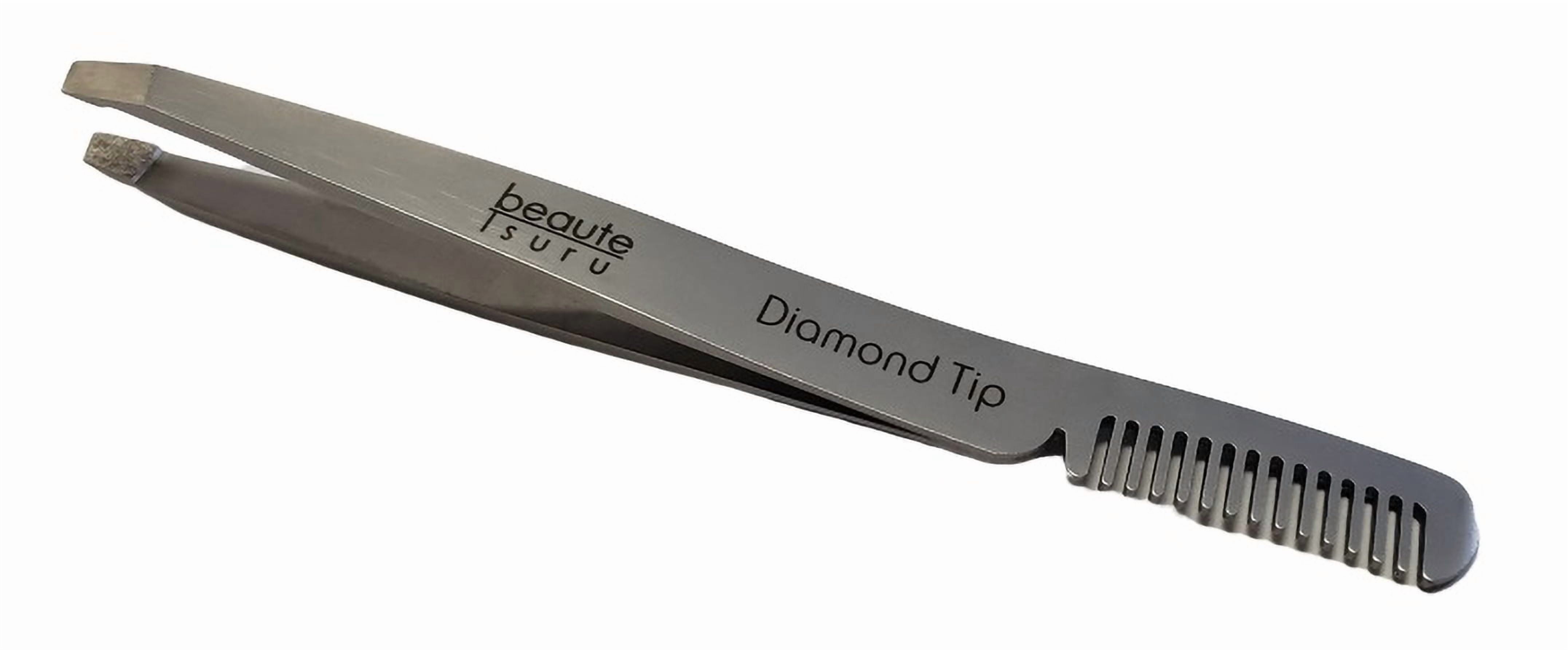 Professional Diamond Tip Eyebrow Tweezers