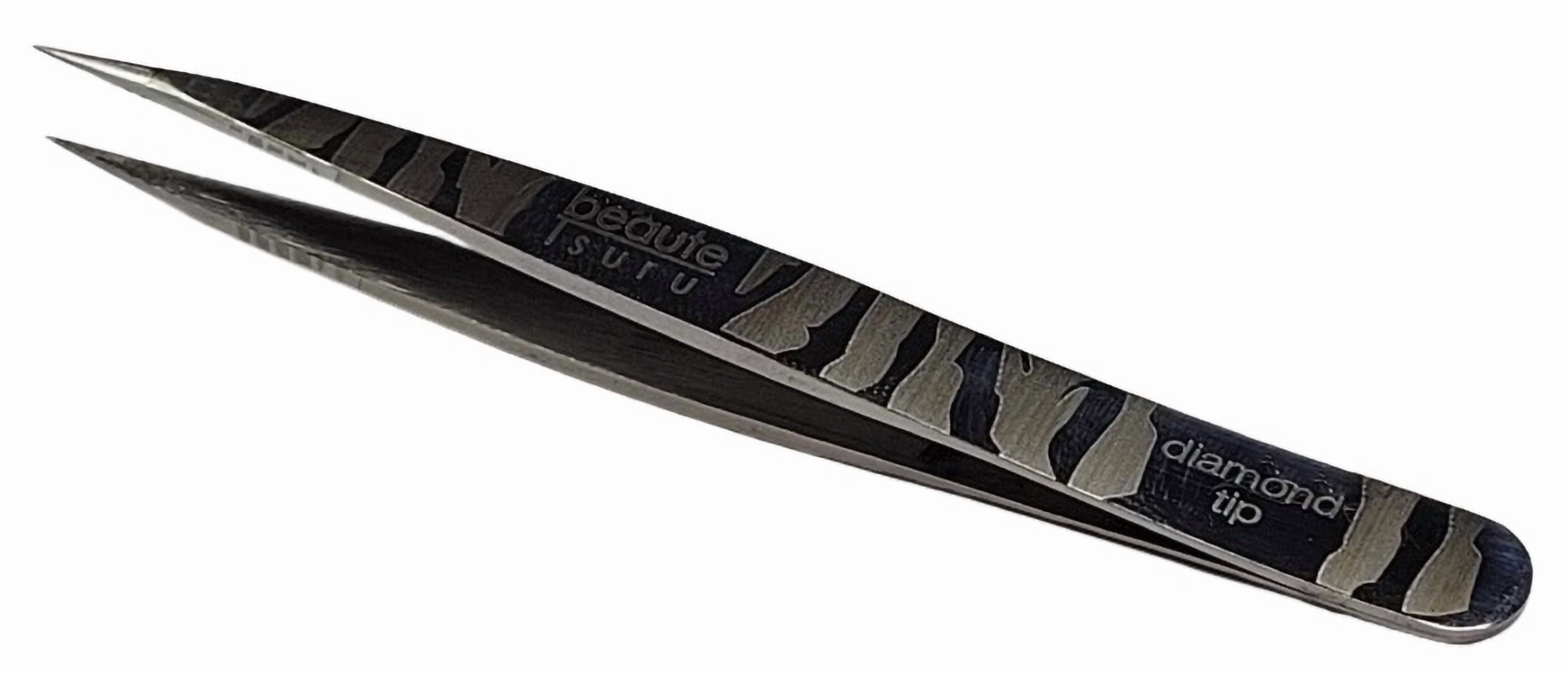 Professional Diamond Tip Eyebrow Tweezers