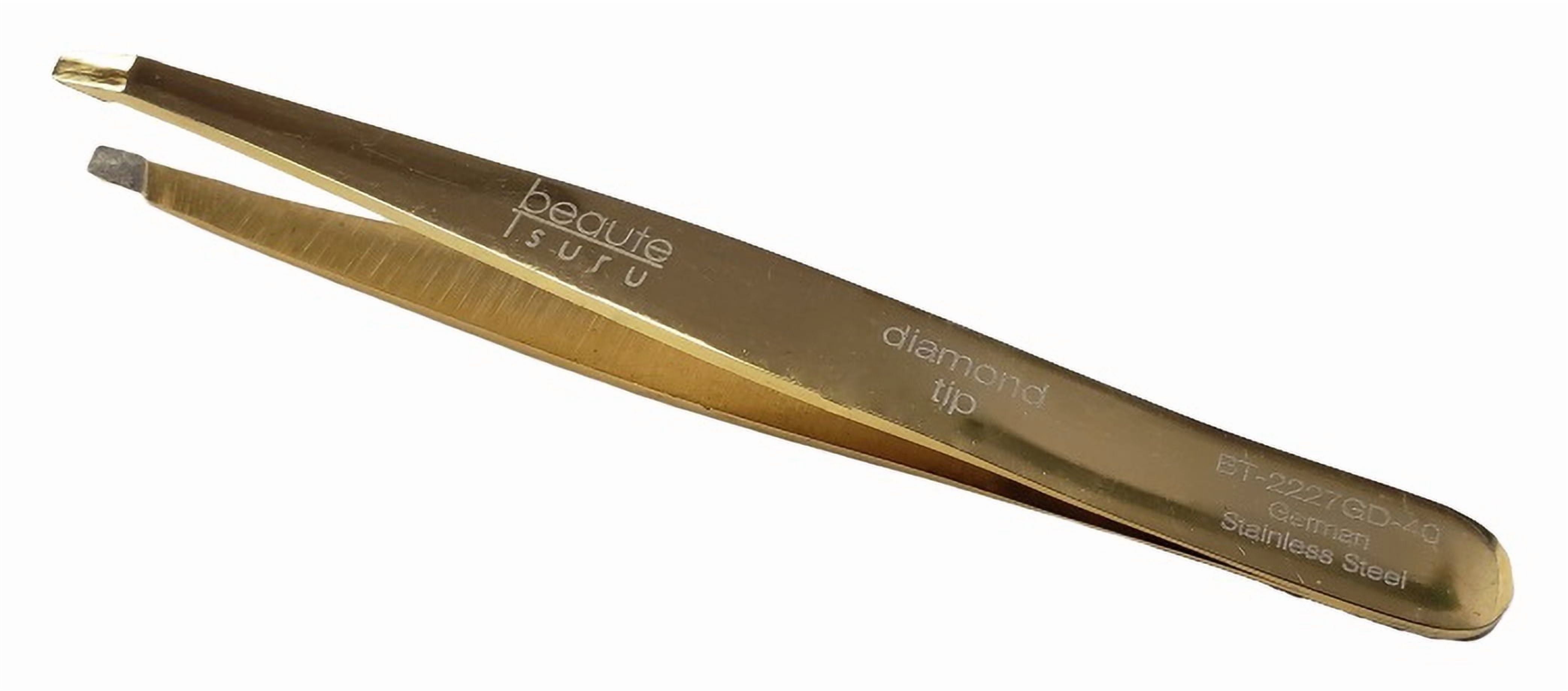 Professional Diamond Tip Eyebrow Tweezers