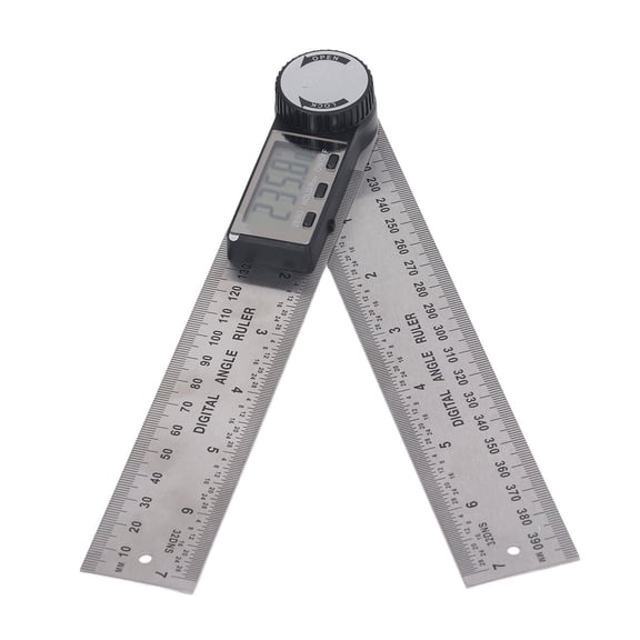 Professional Digital Angle Finder Ruler 0 to 200 mm High Accuracy Carbon Fiber 360 Degree Electronic Protractor with LCD Display / 7.87 inches / 20 cm