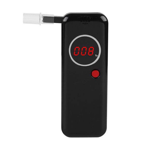 Professional Digital Breathalyzer High Precision Portable Mouth Blowing Alcohol Detector Tester with Red LCD Backlight Display (4.7 x 1.7 x 0.8 inches / 12.0 x 4.4 x 2.1 cm)