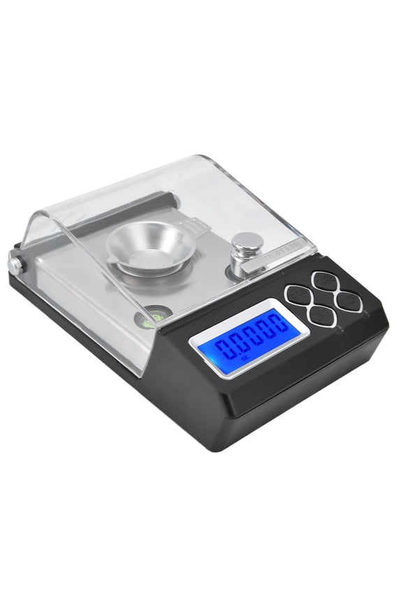 Professional Digital Carat Scale with Wind Shield Cover - Portable 50g / 0.001g Precision Milligram Pocket Balance Scale for Jewelry, Laboratory and Powder