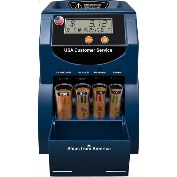 Professional Digital Coin Counter, Sorter, and Wrapper
