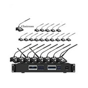Professional Digital Conference Discussion System 1 Chairman 23 Delegate 23 Gooseneck Microphone for Big Meeting Conference Room
