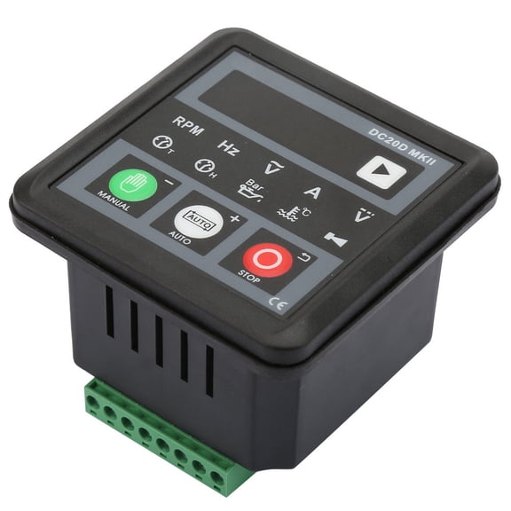 Professional Digital Generator Controller Module DC20D Engine Control Panel for Diesel Systems, 3.1 x 3.1 x 2.2 Inches