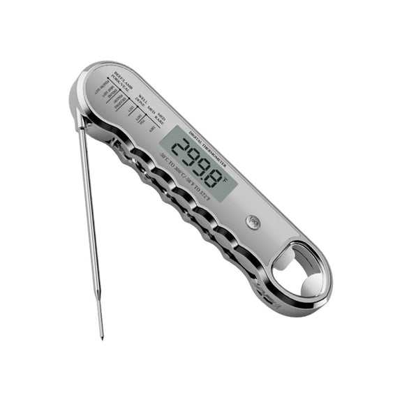 XuanShiTangMen Professional Digital LED Meat Food Thermometer, Instant Read 0.5 Second, 0.5F Accuracy, Waterproof, With Bottle Opener