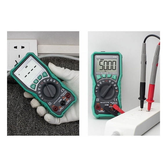 Elite Digital Multimeter, True Rms Resistance Tester with Auto-Ranging, Continuity Sensor & Diode Test for Comprehensive Electrical Troubleshooting
