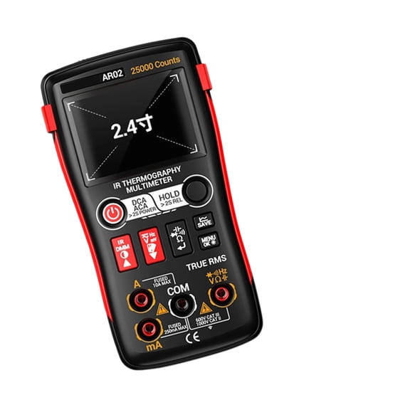 Professional Digital Multimeter Digital Thermal Imaging Multimeter For Electricians With 600mA & 10 A Fuses Protections