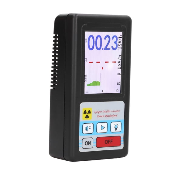 Professional Digital Nuclear Radiation Detector Geiger Counter Beta Gamma X-Ray Dosimeter High Precision Dosimeter Monitor Meter BR-6 (6.7 x 3.9 in / 17.0 x 10.0 cm)