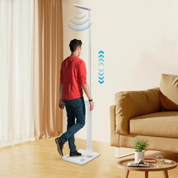 Professional Digital Physicians Scale 440lbs/200kg Capacity Digital Medical Scale for Body Weight and Height Scale Range 80-210CM BMI Body Fat Measurement Device (US Stock)