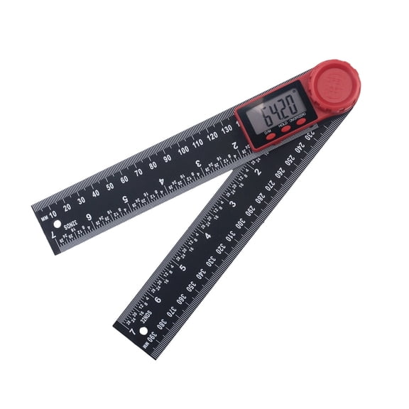 Professional Digital Protractor Shockproof with Backlit LCD Display Angle Measuring Tool for Architectural Drafting