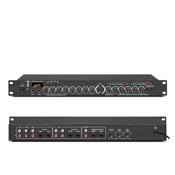 Professional Digital Reverberation Multi Effect DSP Processor Equalizer
