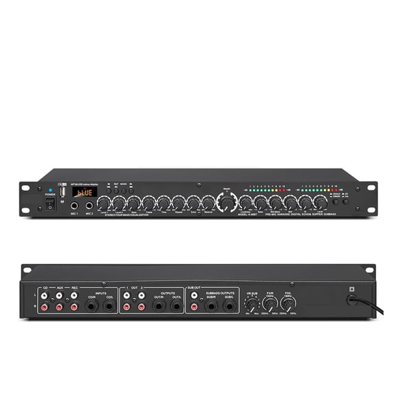 Professional Digital Reverberation Multi Effect DSP Processor Equalizer