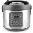 thumbnail image 1 of Professional Digital Rice Cooker, 10-Cup (Uncooked) / 20-Cup (Cooked), Multicooker, Slow Cooker, Steamer, Oatmeal Cooker, Egg Cooker, STS, 5 Qt, Gray,, 1 of 5
