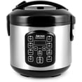 thumbnail image 1 of Professional Digital Rice Cooker, Multicooker, 4-Cup (Uncooked) / 8-Cup (Cooked), Steamer, Slow Oatmeal STS, Auto Keep Warm, 2 Qt, Stainless Steel Exterior, ARC-954SBD, 1 of 4