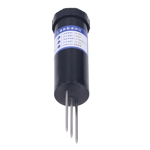Professional Digital Soil Moisture Meter and Temperature Tester Probe, High-Precision Stainless Steel 2-in-1 Sensor for Indoor and Outdoor Garden Plants, Lawn, Farm (7.3 inches / 18.6 cm)