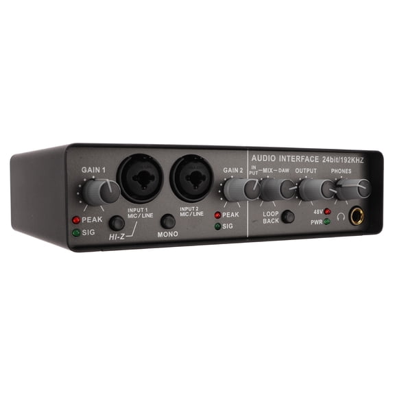 Professional Digital USB External Live Sound Card Audio Mixer Unit for Computer PC Streaming Studio Recording Guitar Singing